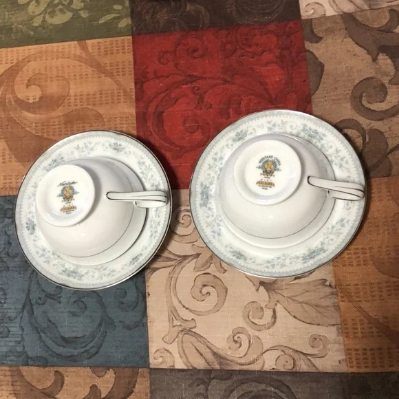 ❤️EUC❤️Vintage Noritake Porcelain “Colburn” pattern, 2 cups and 2 saucers. - Picture 2 of 5